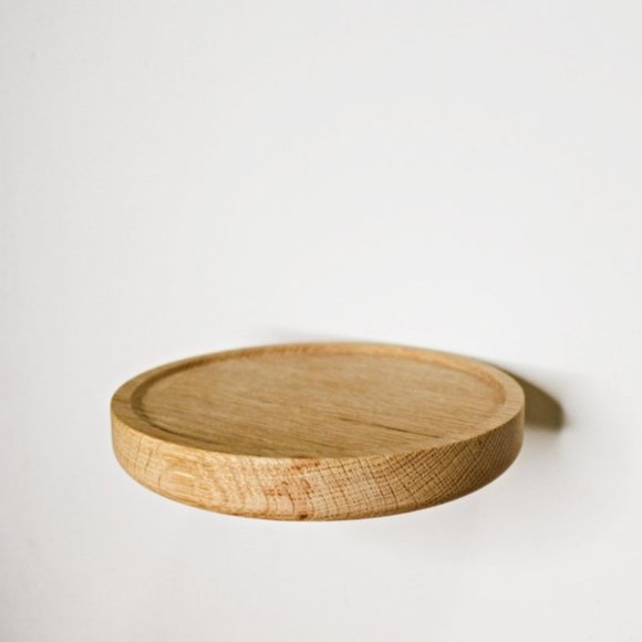 πͺ΄ Set of 2 Handmade Wooden 6" Diameter Floating Plant Shelves or Nightstands - Picture 3 of 17